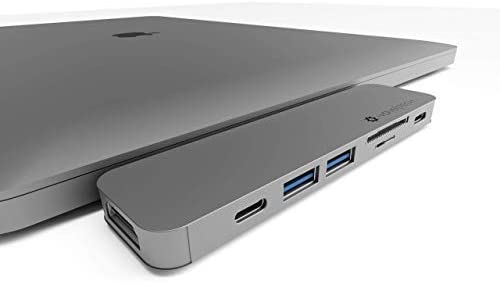 7in2 Space Gray USB C Hub | 7 devices Ports adapter MacBook Air & MacBook Pro (Renewed)