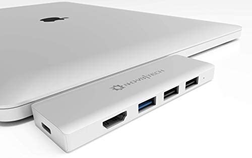 7in2 Silver USB C Hub | 7 Device Ports Adapter MacBook Air & MacBook Pro (Renewed)