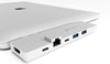 8in2 Silver USB C Hub | 8 Devices Ports adapter MacBook Air & MacBook Pro