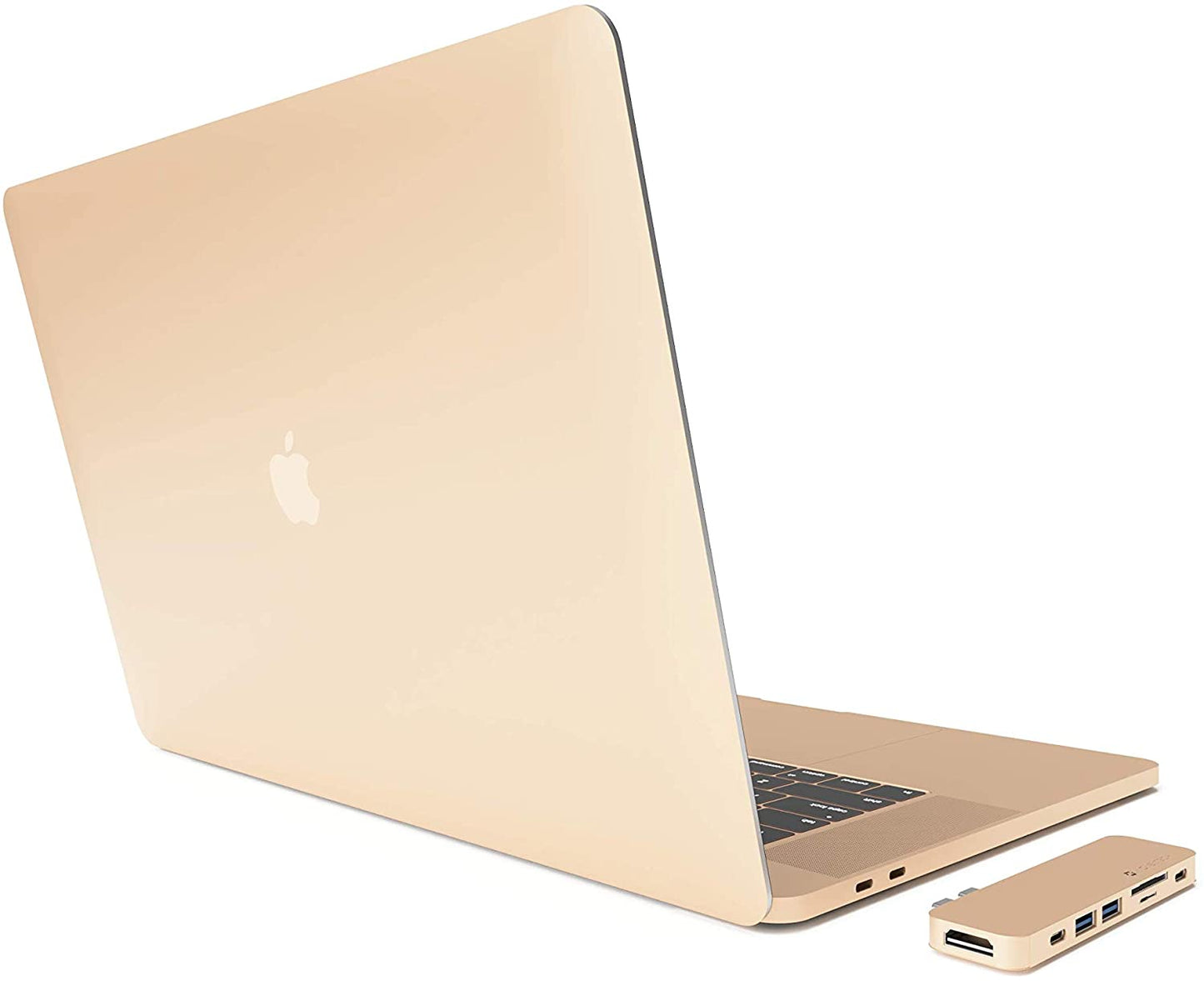 7in2 Gold USB C Hub | 7 Devices Ports Adapter MacBook Air & MacBook Pro (Renewed)