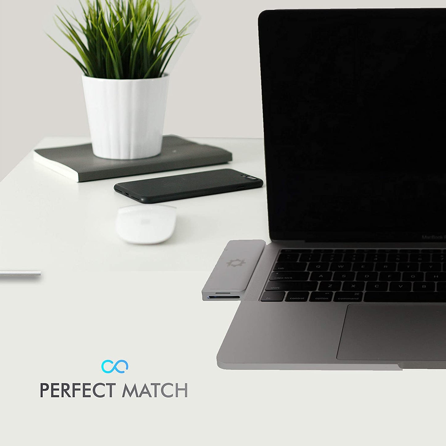 7in2 Silver USB C Hub to HDMI | 7 device Ports adapter MacBook Air & MacBook Pro (Renewed)