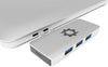 6in2 Silver USB C Hub | 6 Device Ports Adapter MacBook Pro
