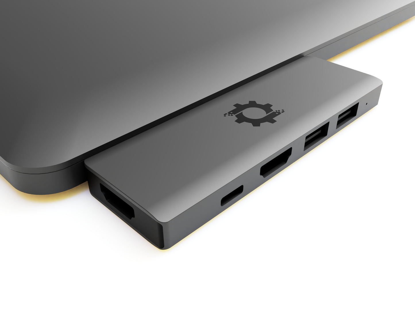 7in2 Space Gray USB C Hub to HDMI | 7 device Ports adapter MacBook Air & MacBook Pro