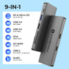 9in1 Space Gray USB C Hub | 9 Devices Ports Adapter