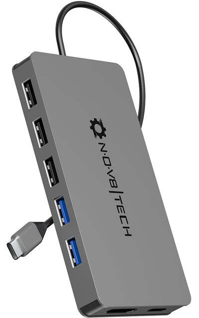 11in1 Space Gray USB C Hub | 11 Devices Ports Supported for all Type-C Adapter