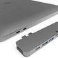 7in2 Space Gray USB C Hub | 7 devices Ports adapter MacBook Air & MacBook Pro (Renewed)