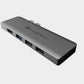 7in2 Space Gray USB C Hub | 7 Device Ports Adapter MacBook Air & MacBook Pro (Renewed)