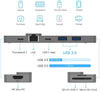 8in2 Space Gray USB C Hub to HDMI  | 8 Devices Ports Adapter MacBook Air & MacBook Pro