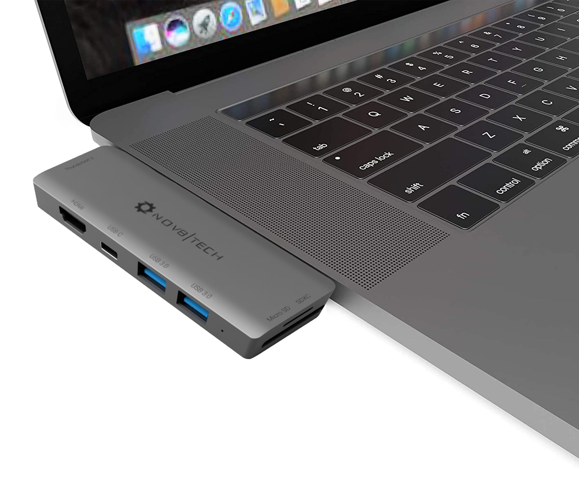 7-Port MacBook USB Hub - Space Grey - macgeniusb