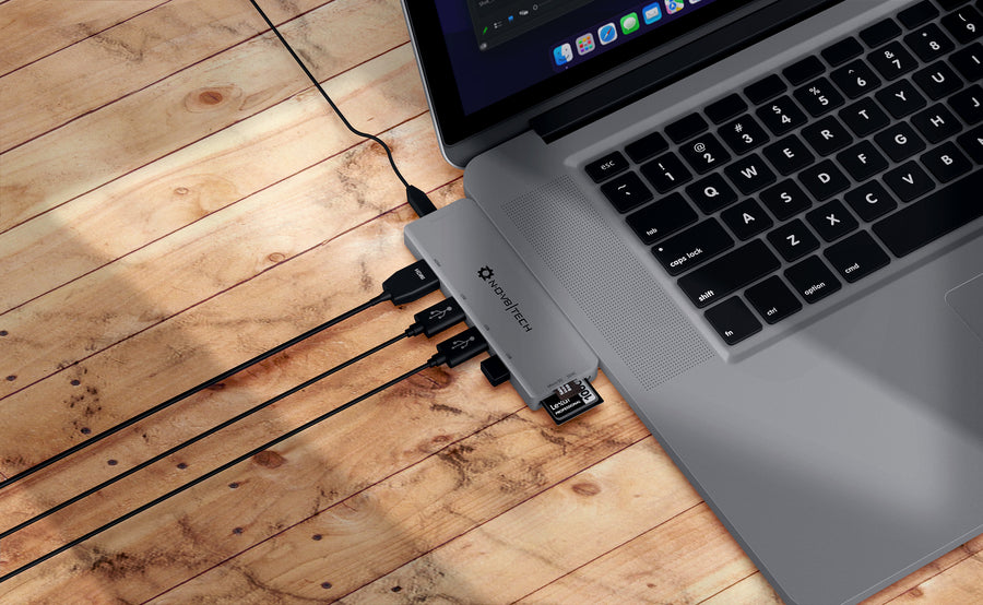 7in2 Space Gray USB C Hub | 7 device Ports Supported for all Type-C Adapter