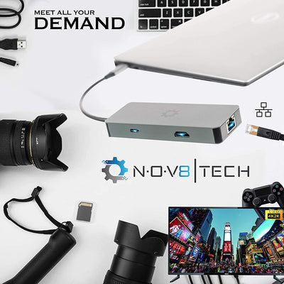 Travel Series Adapter | 8 device Ports Supported for all TYPE-C Adapter ( Tablets | Phones | PC | Mac )