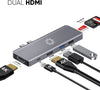 7in2 Silver USB C Hub to HDMI | 7 device Ports adapter MacBook Air & MacBook Pro (Renewed)