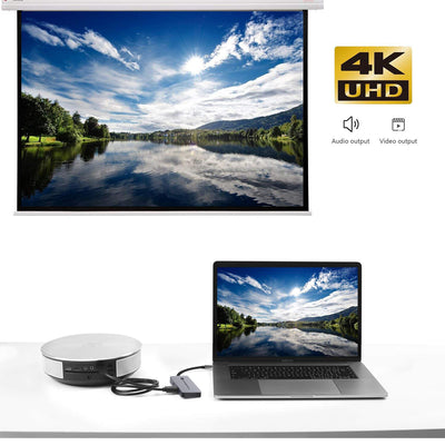 Products 7in1 Space Gray USB C Hub | 7 device Ports Supported for all Type-C Adapter