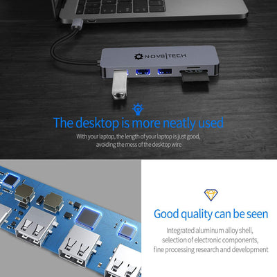 Travelers Choice Adapter | 7 device Ports Supported for all TYPE-C Adapter ( Tablets | Phones | PC | Mac )