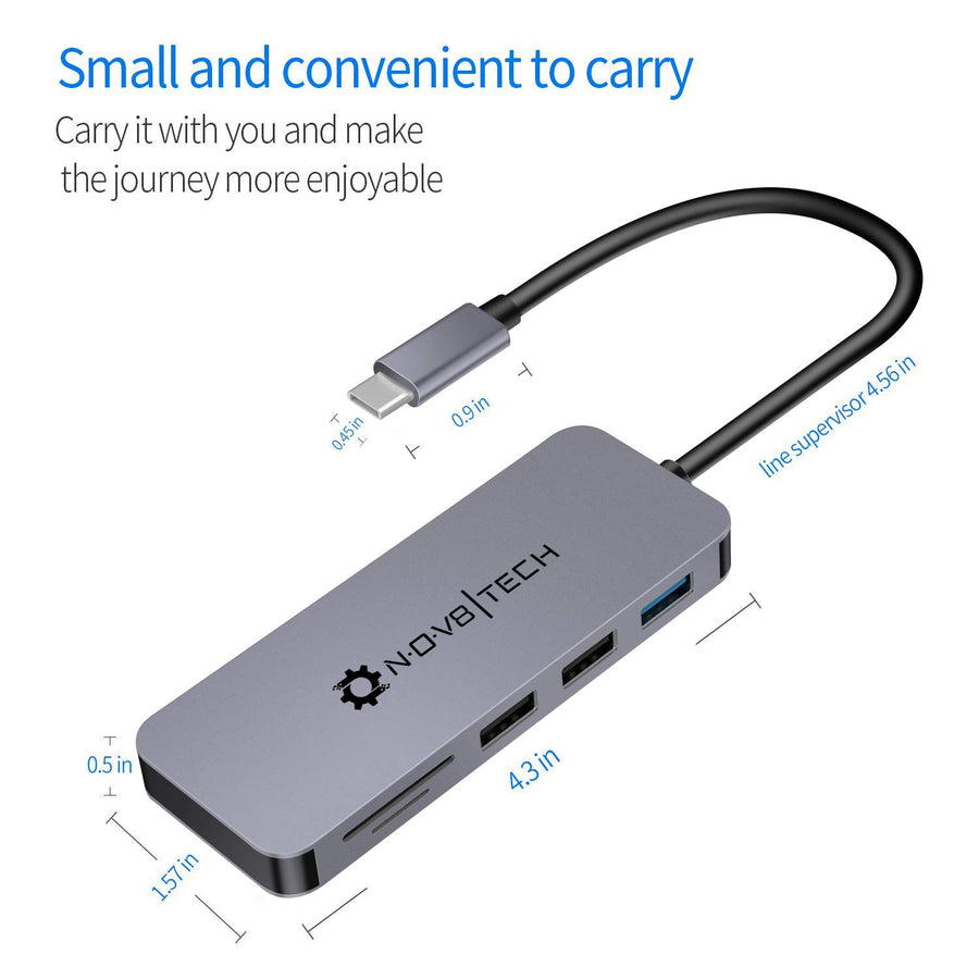 Travelers Choice Adapter | 7 device Ports Supported for all TYPE-C Adapter ( Tablets | Phones | PC | Mac )