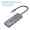 Products 7in1 Space Gray USB C Hub | 7 device Ports Supported for all Type-C Adapter