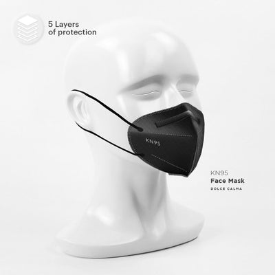 Dolce Calma KN95 Face Mask 100 PCs, for Men & Women, Updated Breathable, 10x10 Pack