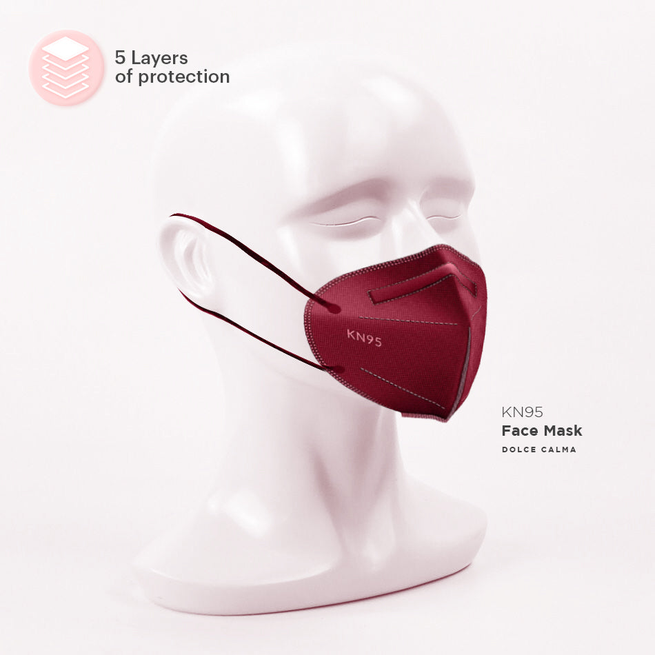Dolce Calma KN95 Face Mask | 60 Pack Individually Wrapped