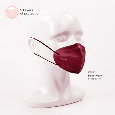 Dolce Calma KN95 Face Mask | 50 Pack Individually Wrapped | Multicolor