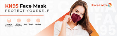 Dolce Calma KN95  Face Mask | 60 Pack Individually Wrapped | Multicolor