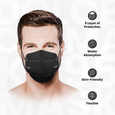 Dolce Calma KN95 Face Mask 100 PCs, for Men & Women, Updated Breathable, 10x10 Pack