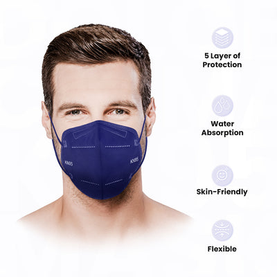Dolce Calma KN95 Face Mask | 25 Pack Individually Wrapped |  Multicolor