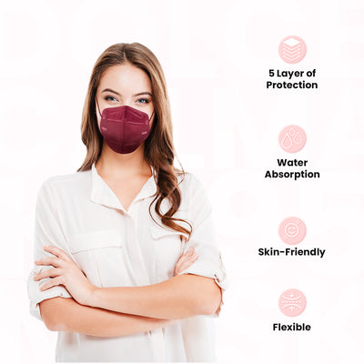 Dolce Calma KN95 Face Mask | 50 Pack Individually Wrapped | Multicolor
