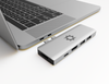 7in2 Silver USB C Hub | 7 Devices Ports Adapter MacBook Air & MacBook Pro