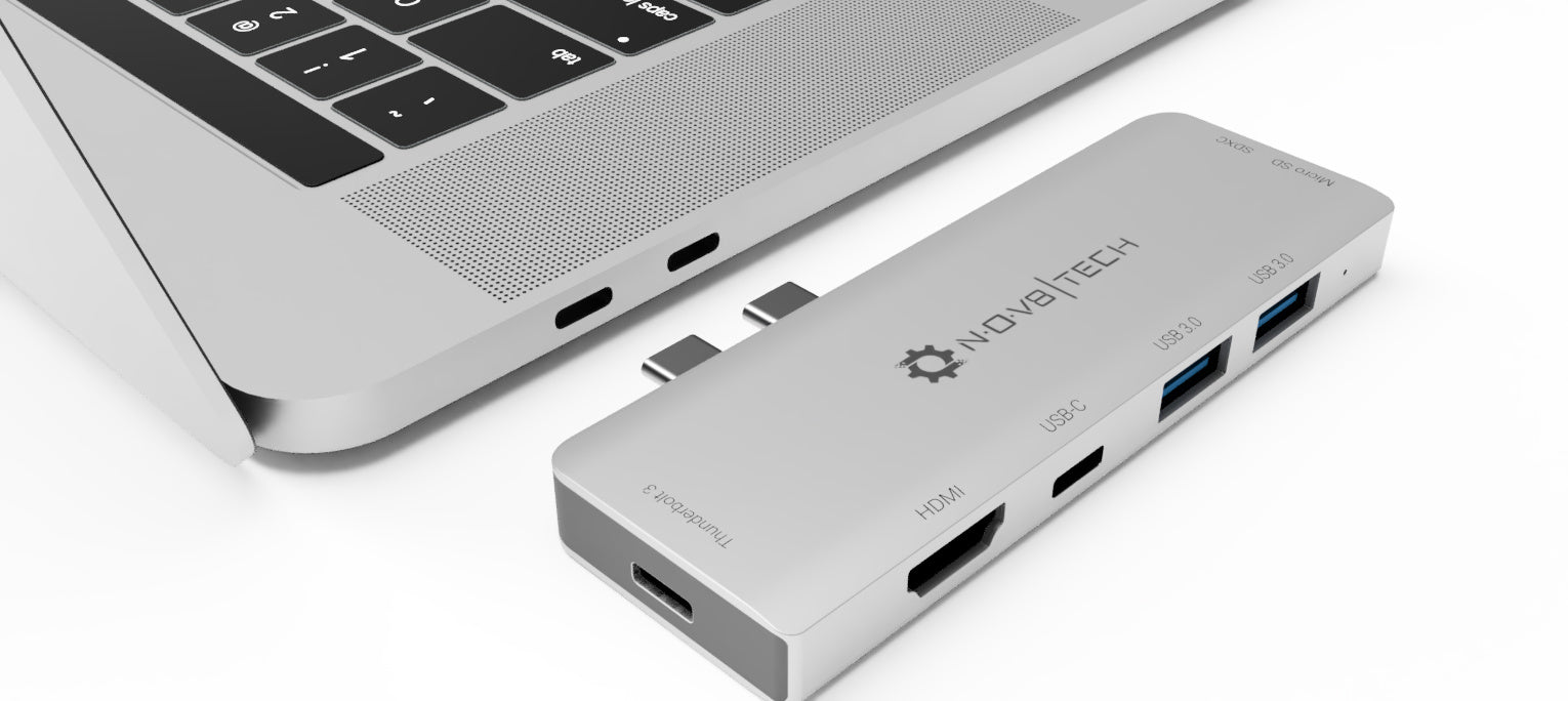 Forfatter Umoderne Paranafloden 7in2 Silver New USB C Hub | 7 Devices Ports Adapter MacBook Air & MacB -  NOV8TECH
